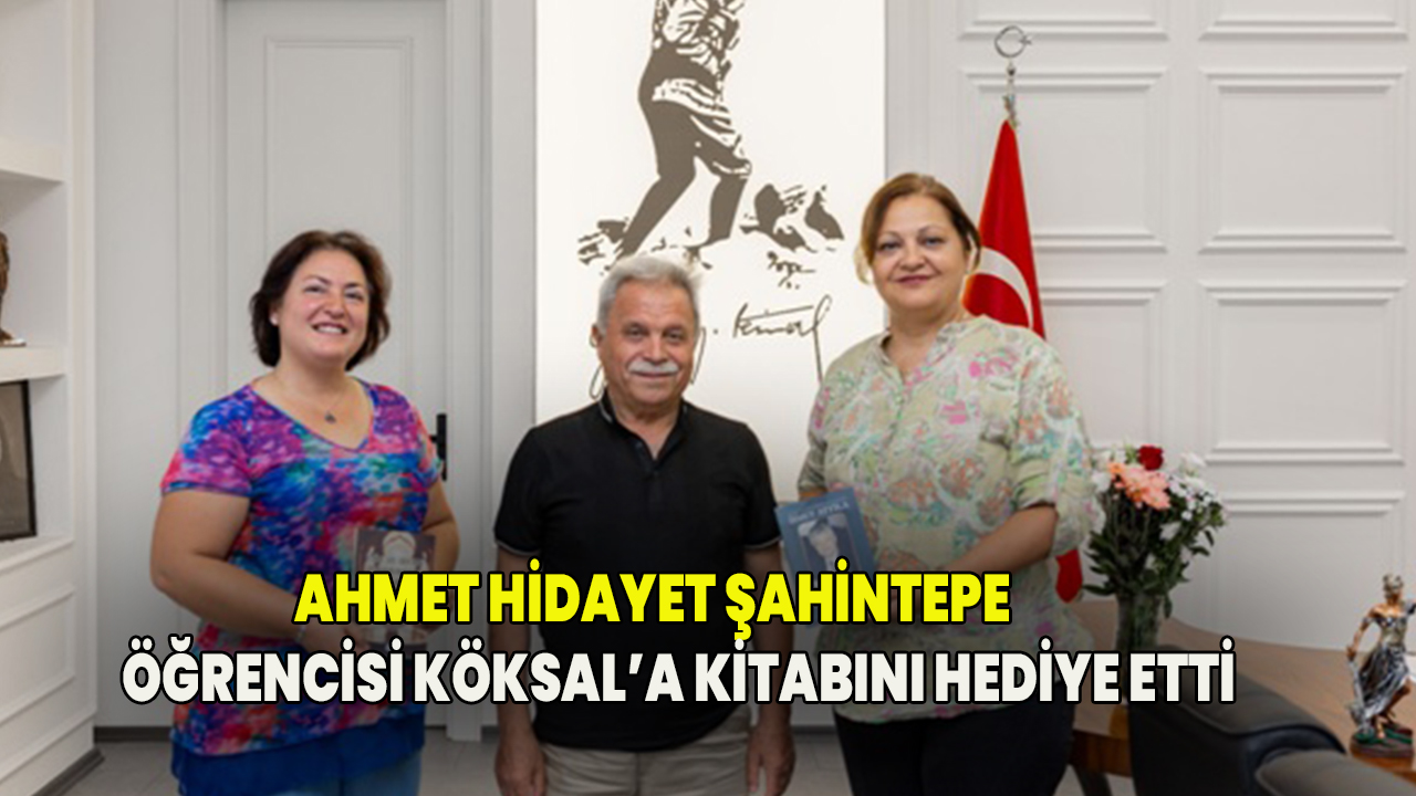 Şahintepe Öğrencisi Köksal'a kitabını hediye etti