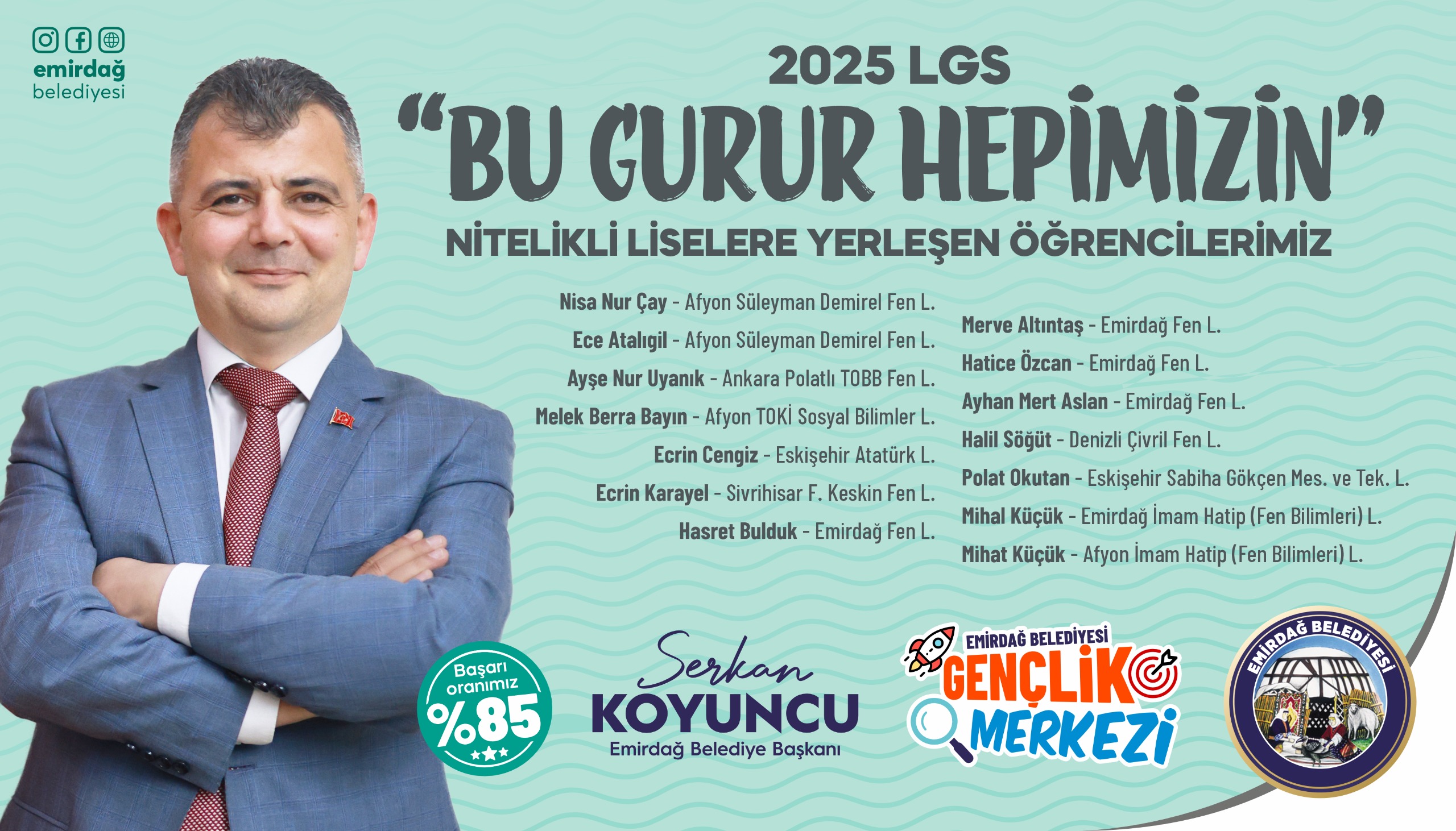 Başkan Koyuncu Başarıyı paylaştı