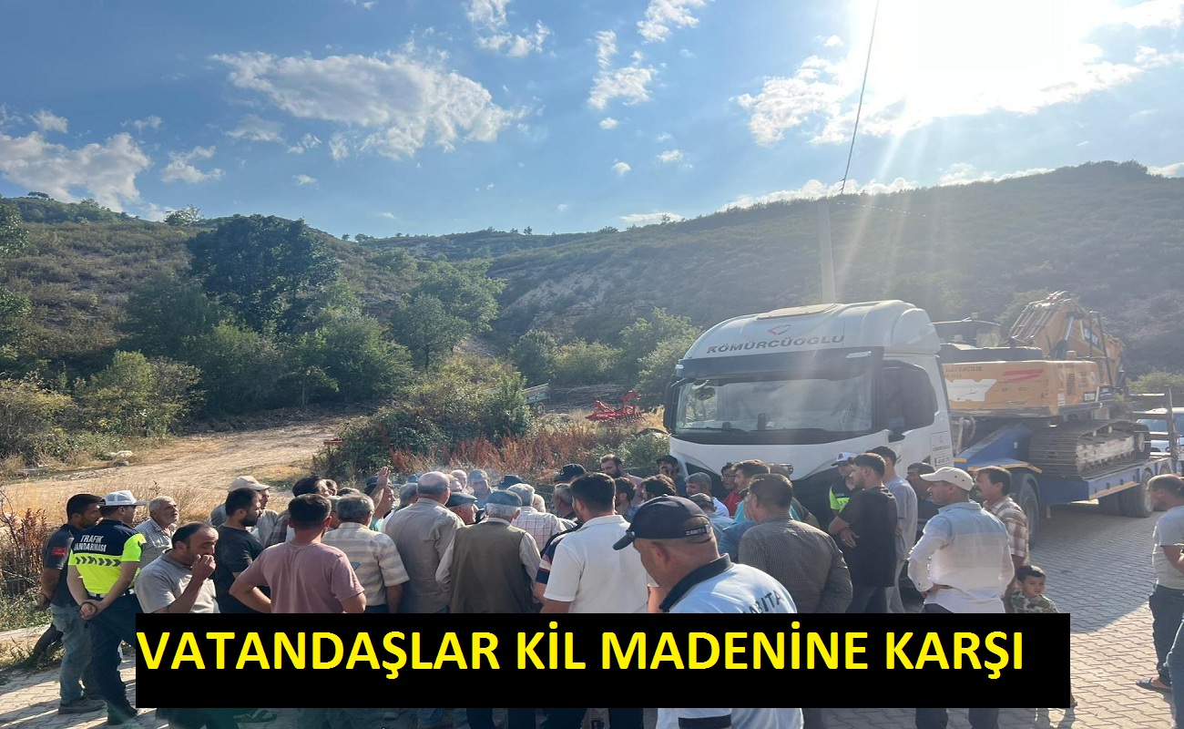 Taşoluk’ta Kil Ocağı Girişimine Halk Tepki Gösterdi