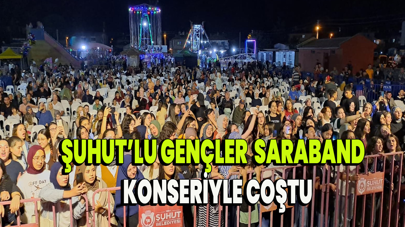 Şuhut’ta Saraband Rock Grubu Konser Verdi