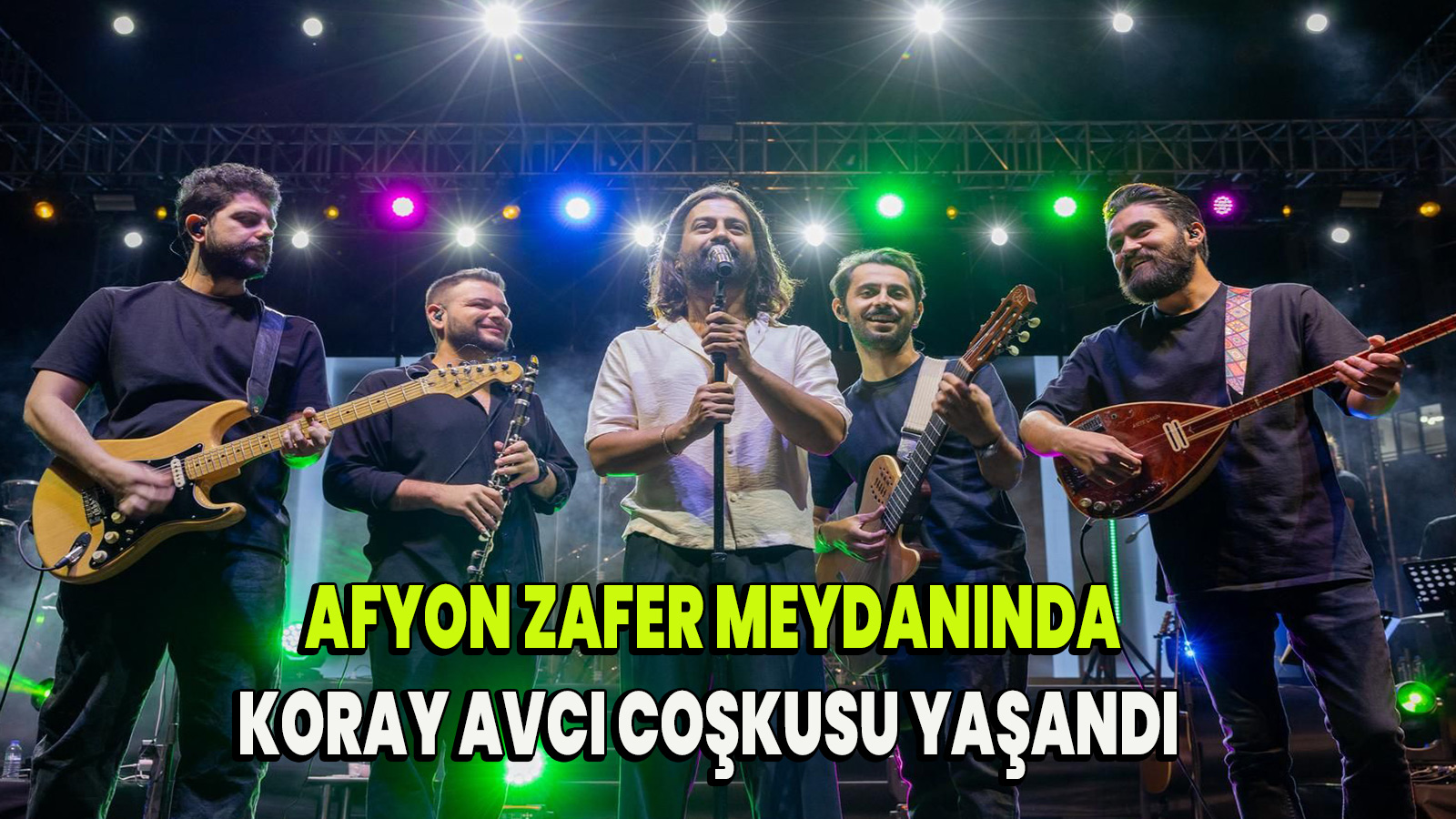 Afyon Zafer meydanında Koray Avcı coşkusu