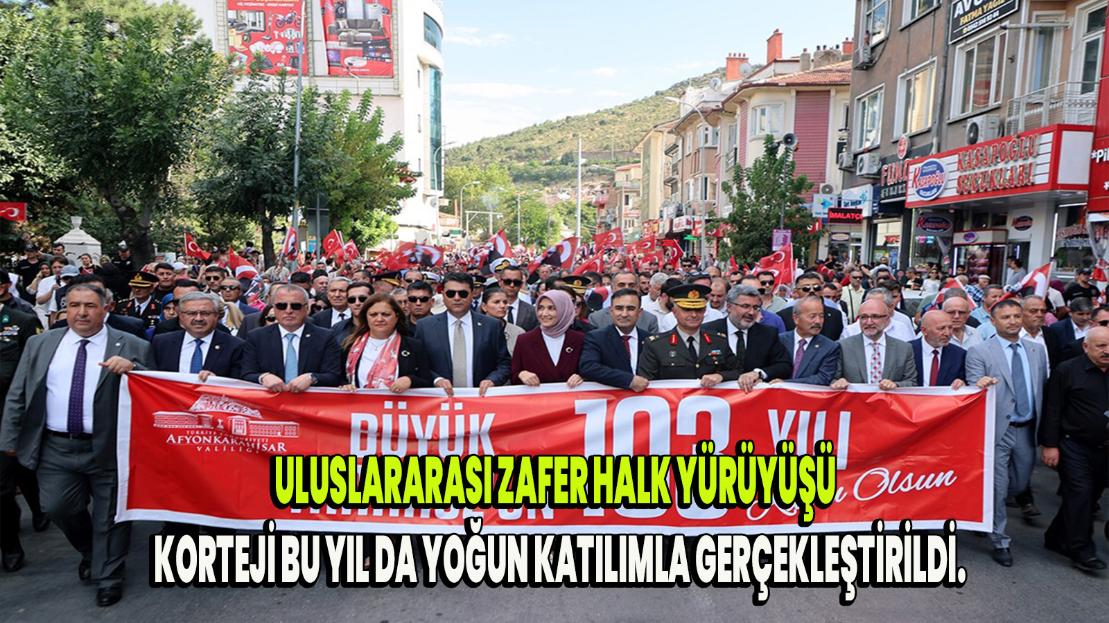 Halk Yürüyüşü korteji bu yıl da yoğun geçti