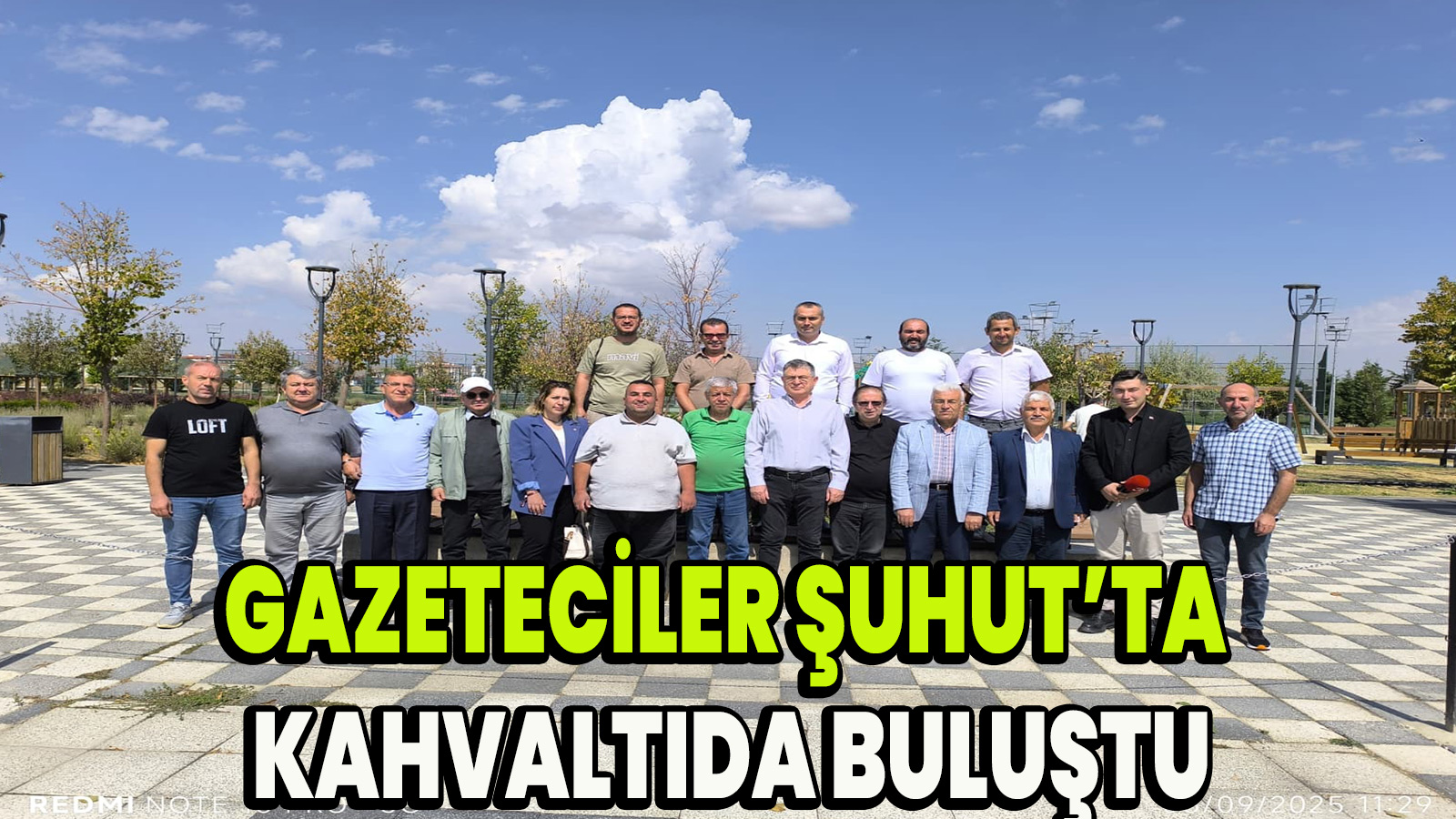 Gazeteciler Şuhut’ta Kahvaltıda Buluştu