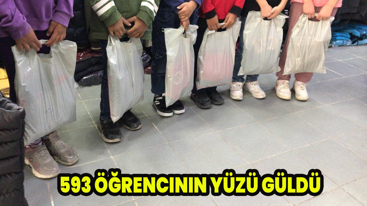 593 öğrencinin yüzü güldü
