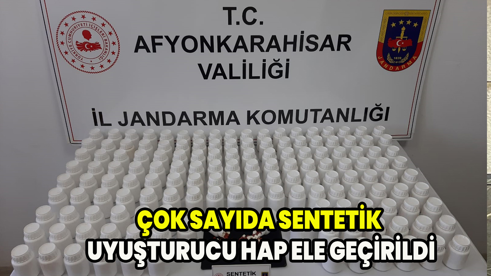 Çok sayıda sentetik uyuşturucu hap ele geçirildi