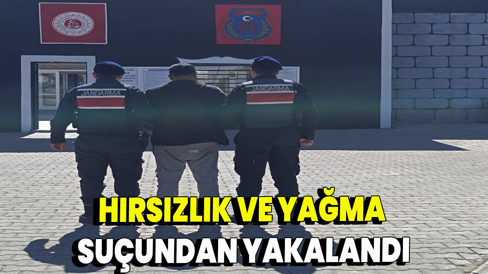 Hırsızlık ve yağma suçundan yakalandı