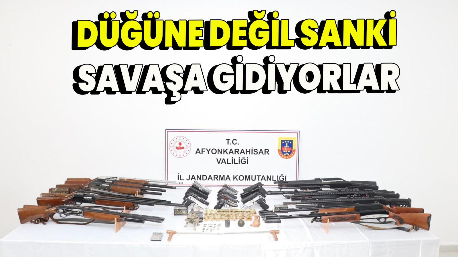 Düğüne değil sanki savaşa gidiyorlar