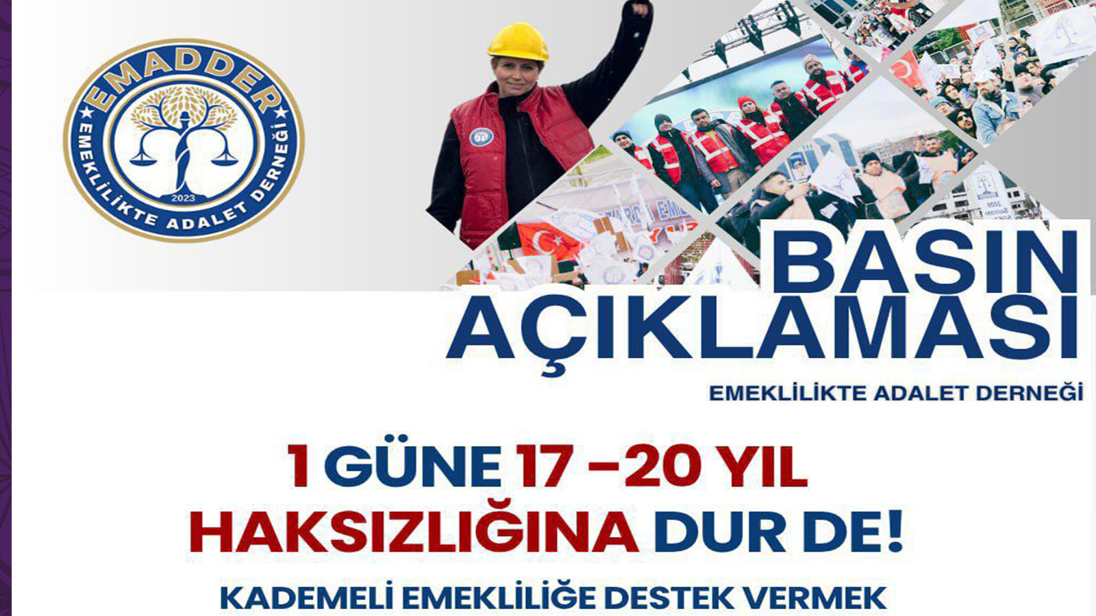 Adalet Ertelenemez, Hakkımızı İstiyoruz