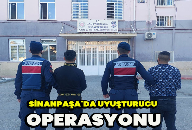 Sinanpaşa'da uyuşturucu operasyonu