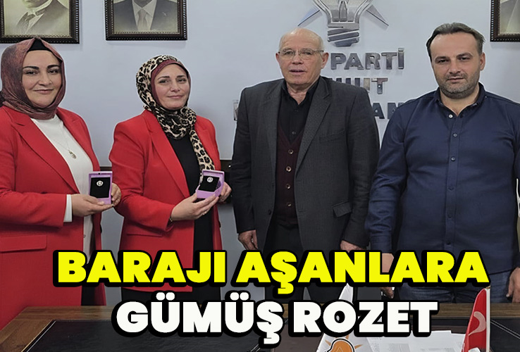 Barajı aşanlara gümüş rozet