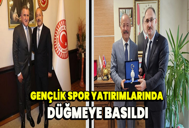 Gençlik Spor Yatırımlarında Düğmeye Basıldı