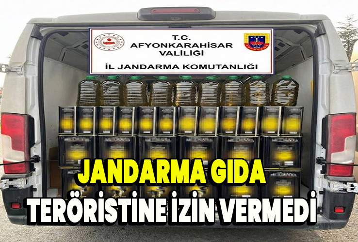 Jandarma gıda teröristine izin vermedi 