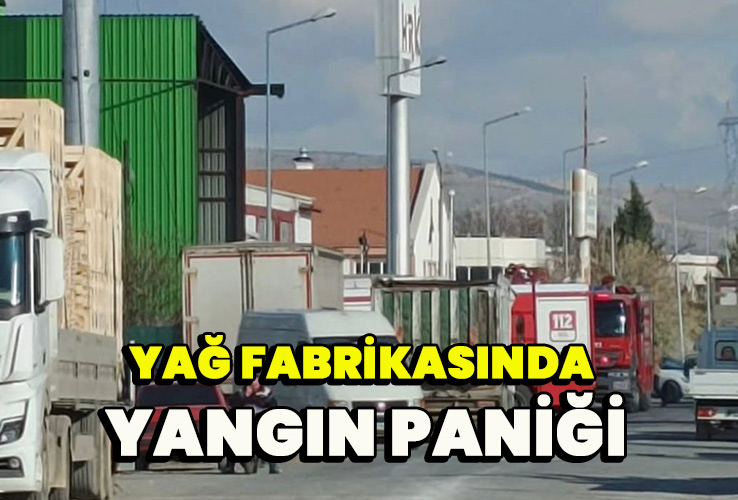 Afyonkarahisar OSB’de Yağ Fabrikasında Yangın Paniği