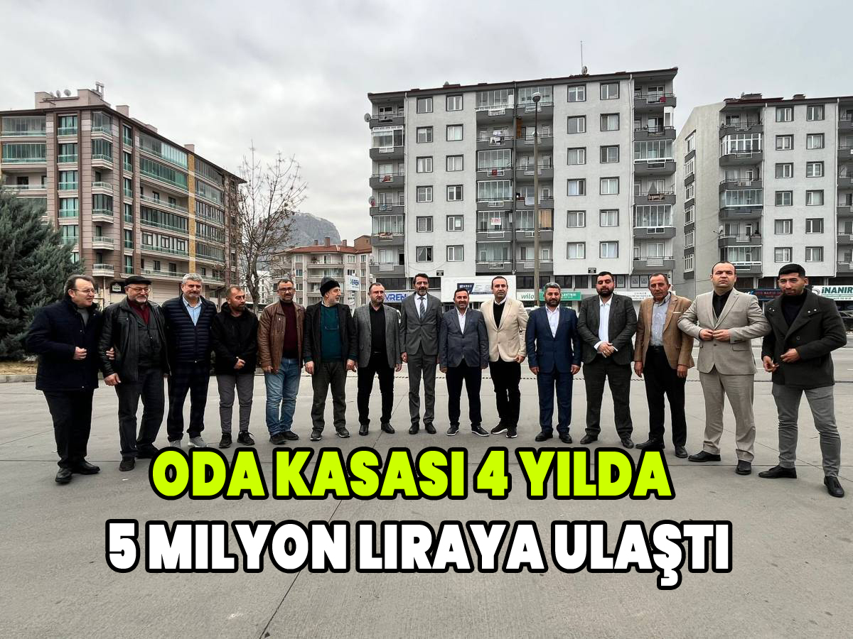 Başkan Yılmazaslan “Oda Kasası 4 Yılda 5 Milyon Liraya Ulaştı”