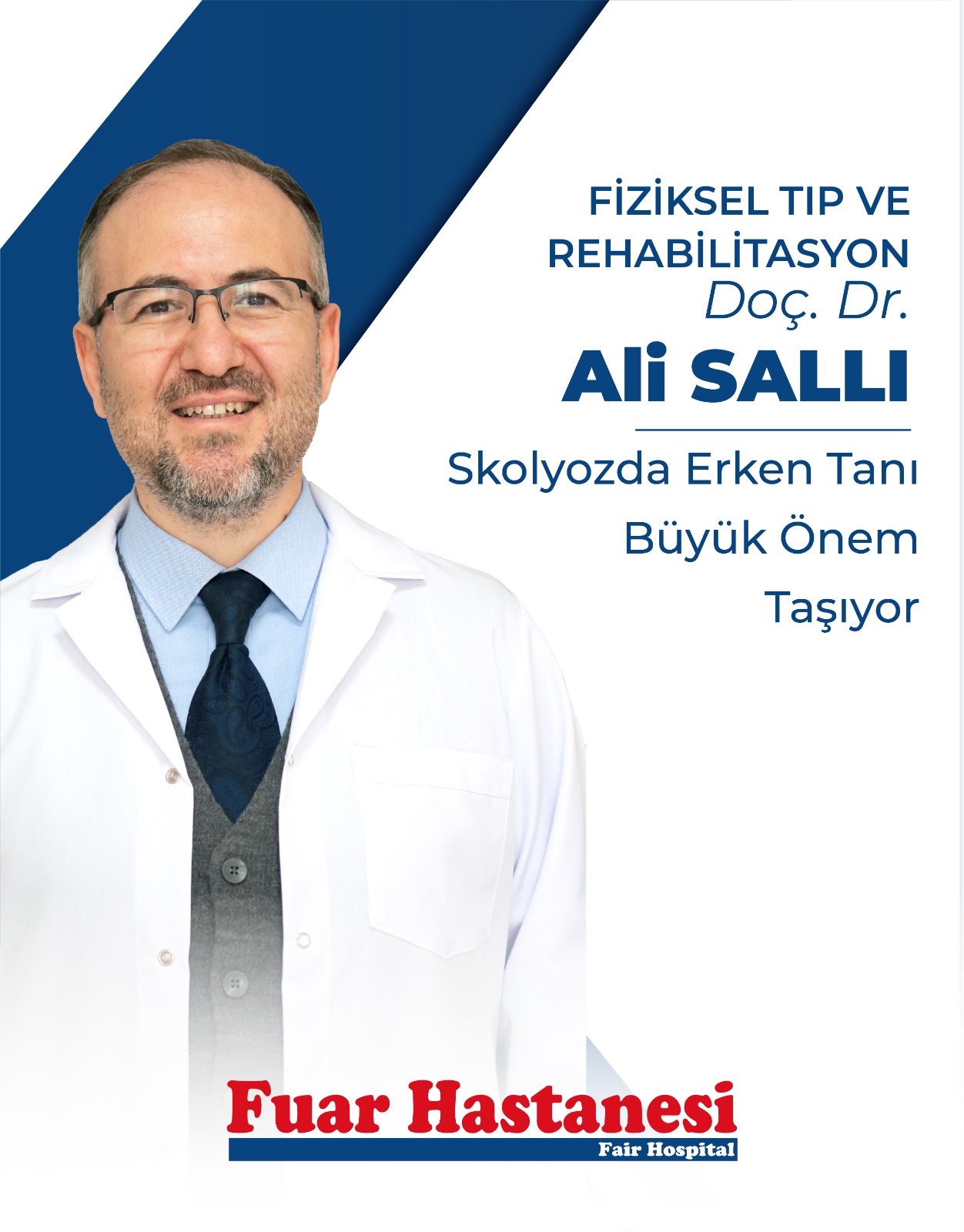 Doç. Dr. Ali Sallı, omurgada görülen eğrilik