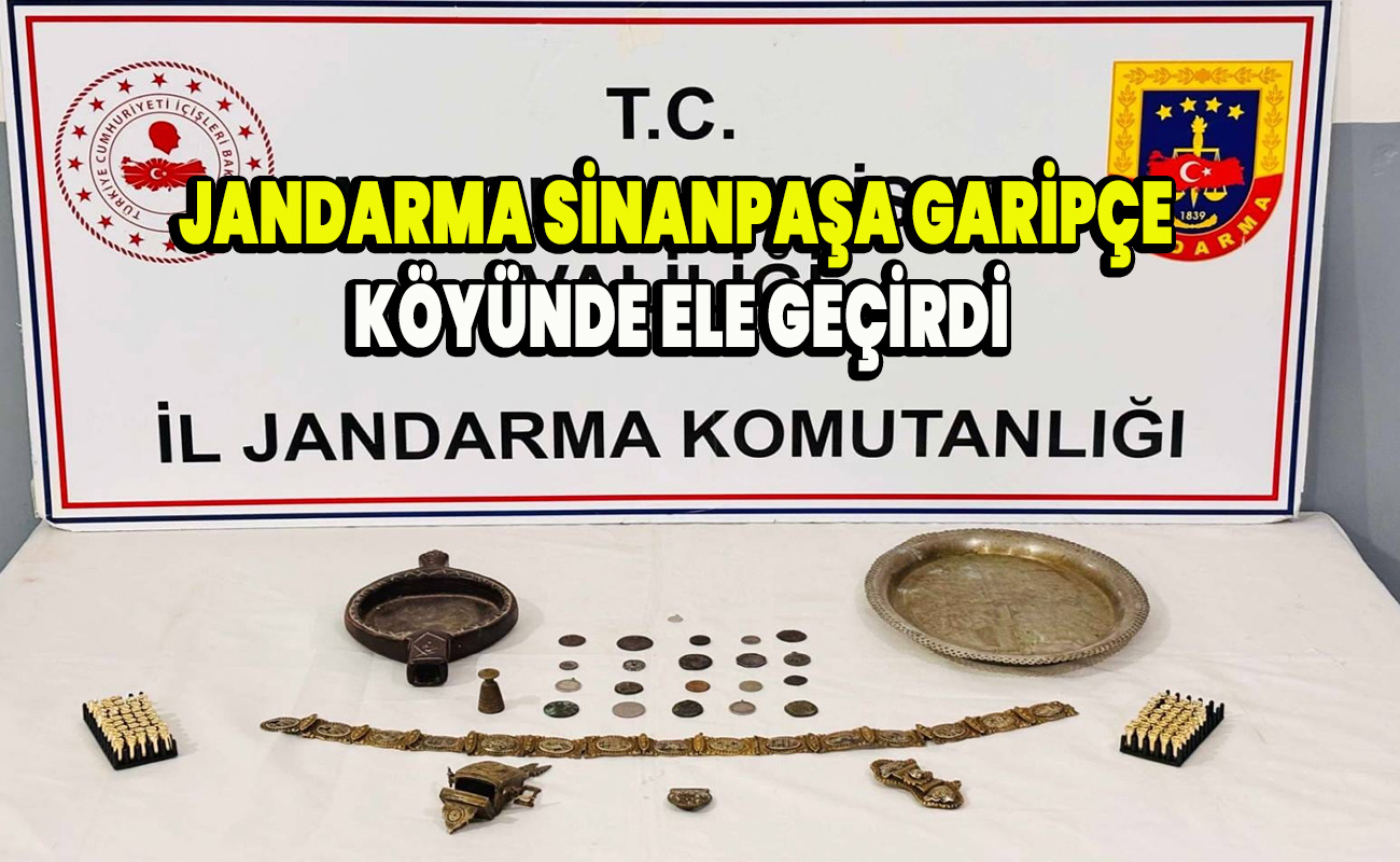 Jandarma Sinanpaşa Garipçe köyünde ele geçirdi