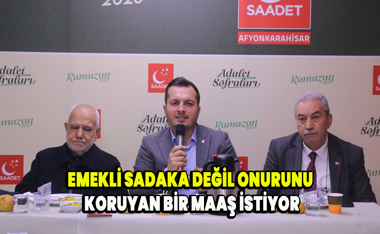 Emekli Sadaka Değil onuru koruyan bir maaş istiyor