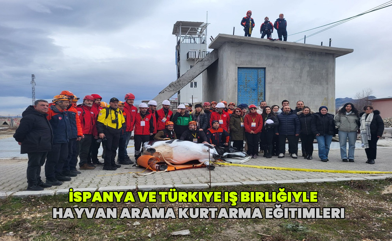 İspanya ve Türkiye iş birliğiyle Hayvan Arama Kurtarma Eğitimleri