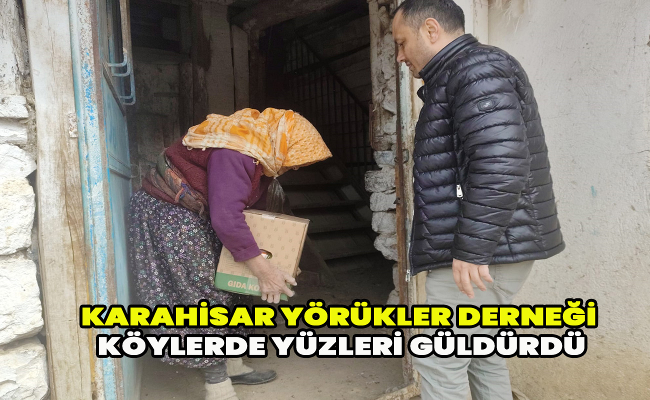 Karahisar Yörükler Derneği köylerde yüzleri güldürdü
