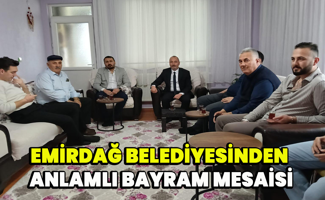 Emirdağ belediyesinden anlamlı bayram mesaisi