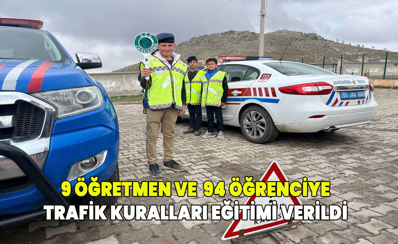  9 öğretmen ve  94 öğrenciye Trafik Kuralları eğitimi verildi