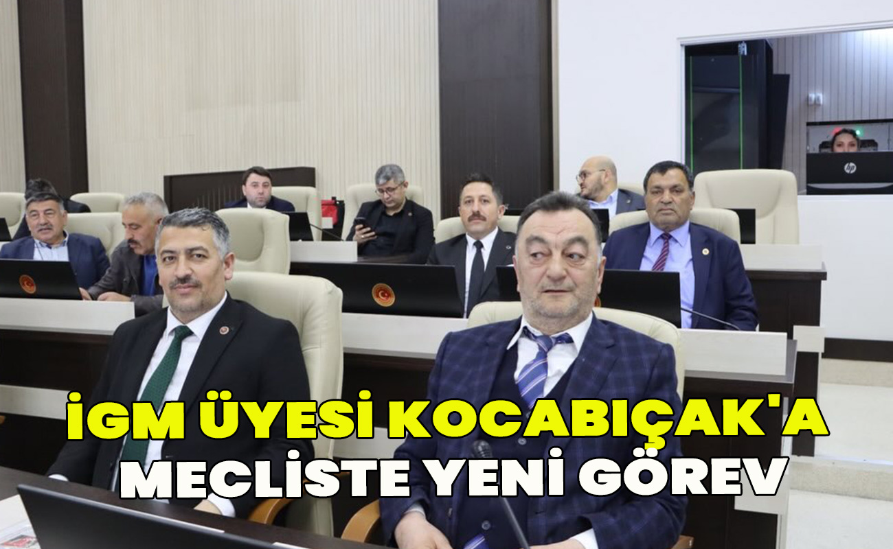 İGM üyesi Kocabıçak'a mecliste yeni görev