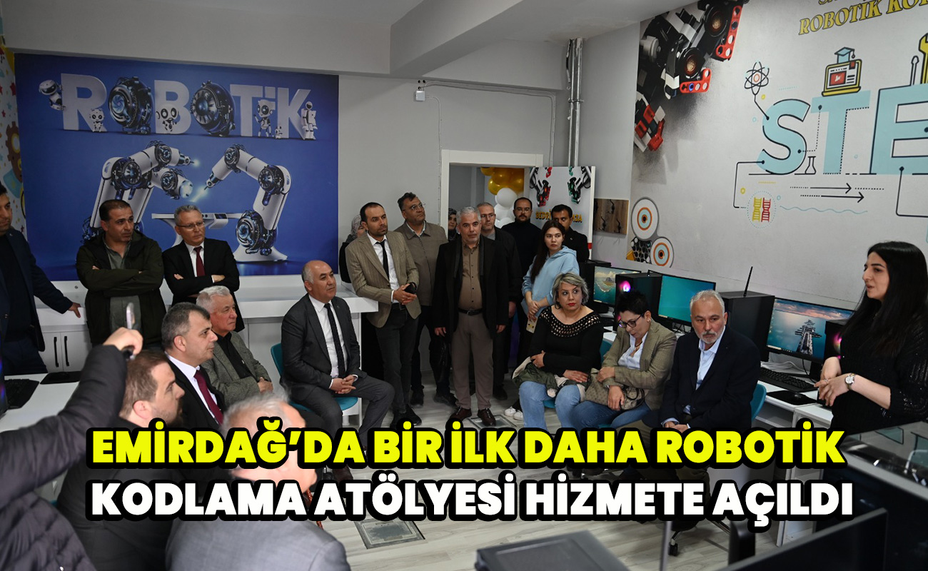 Emirdağ’da Bir İlk Daha: Robotik Kodlama Atölyesi Hizmete Açıldı