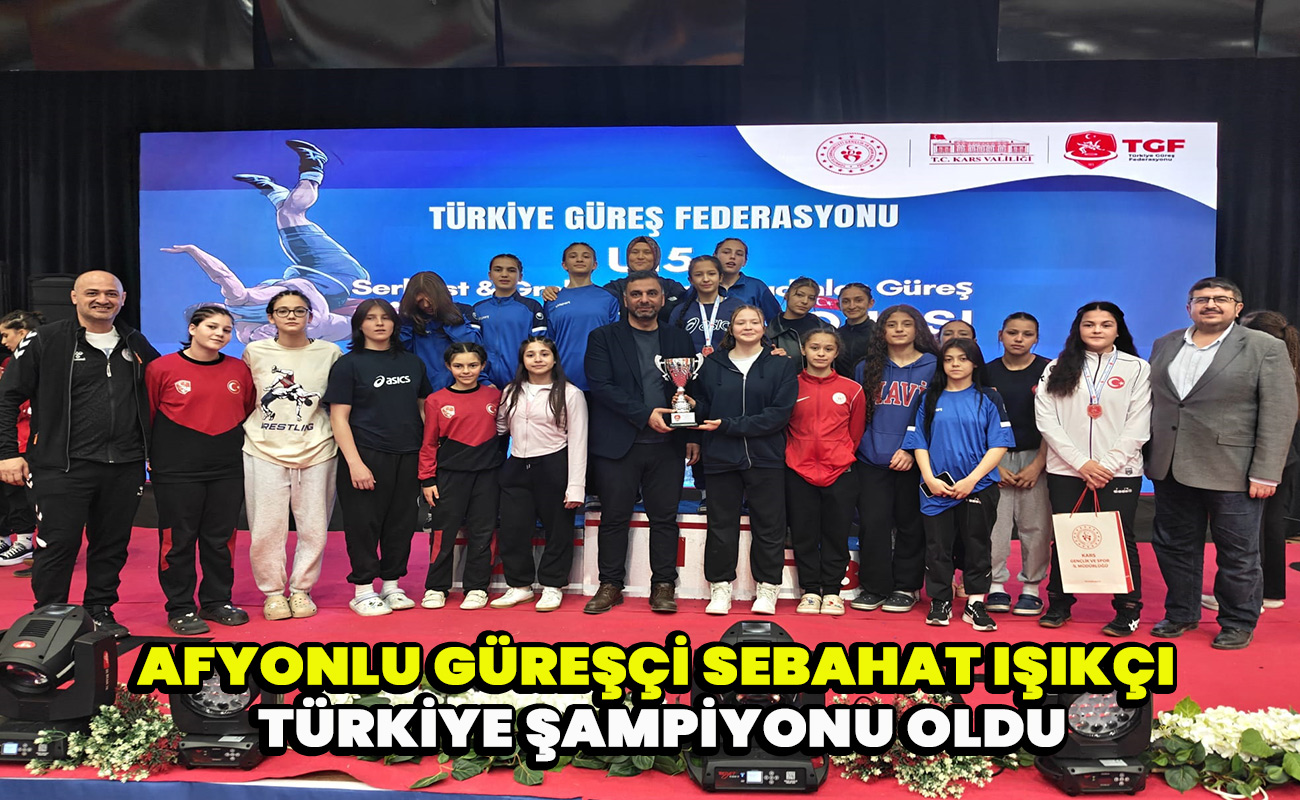 Afyonlu Güreşçi Sebahat Işıkçı Türkiye Şampiyonu Oldu