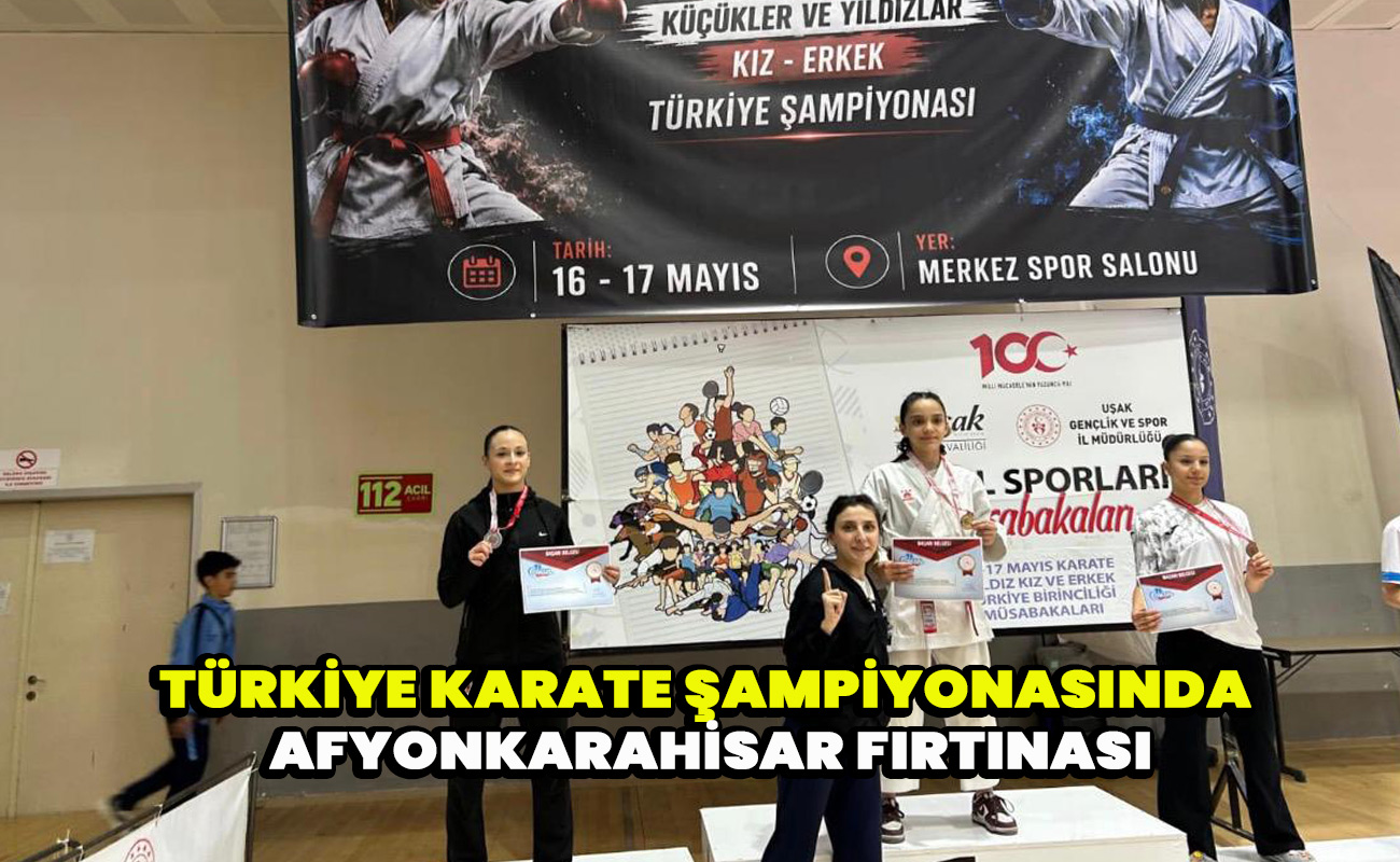 Türkiye Karate Şampiyonasında Afyonkarahisar Fırtınası