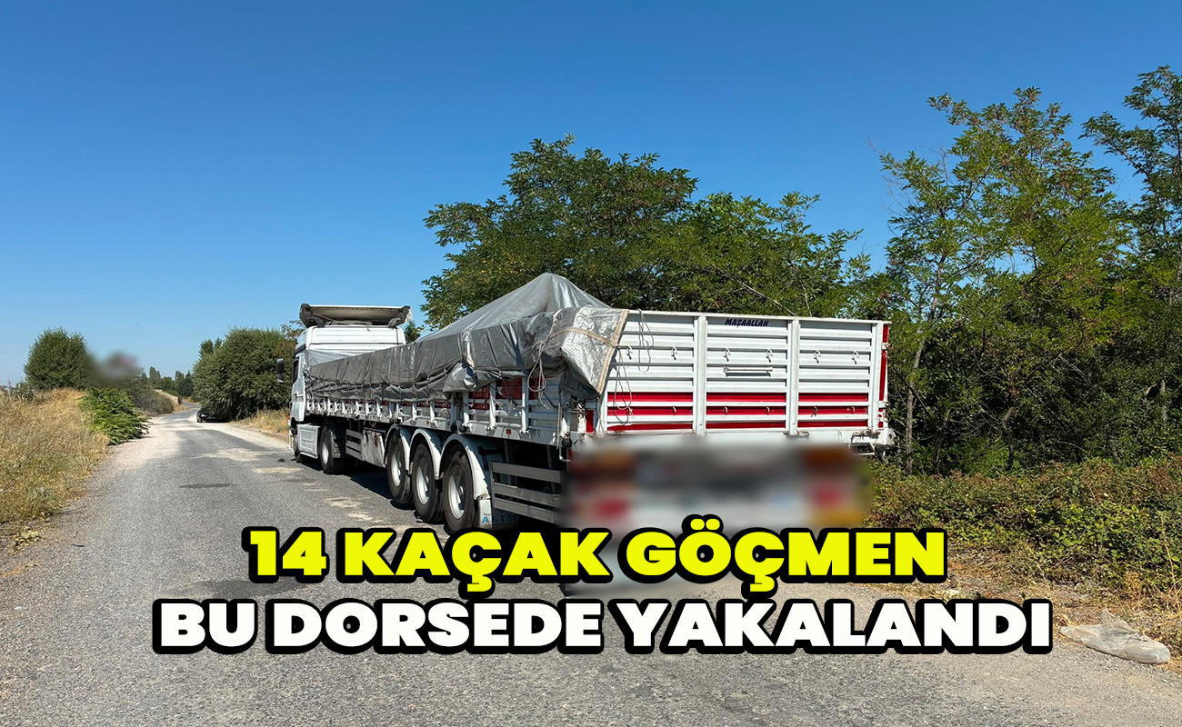 14 kaçak göçmen bu dorsede yakalandı
