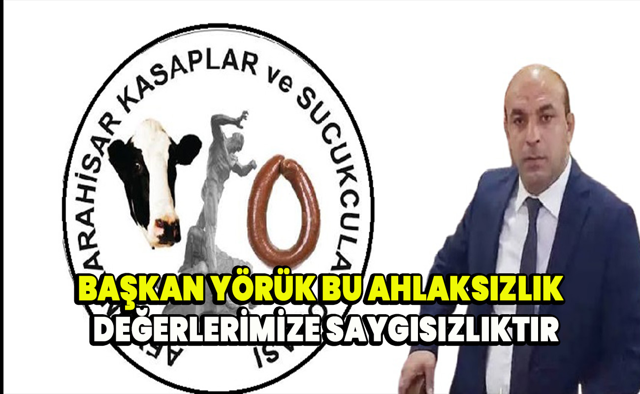 Başkan Yörük bu ahlaksızlık ve değerlerimize saygısızlıktır