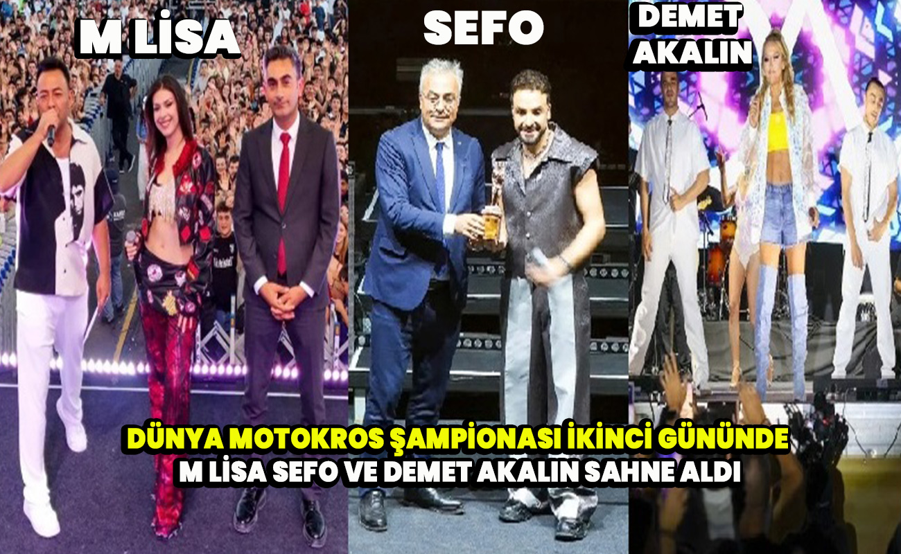 Dünya Motokros şampionası ikinci gününde M Lisa Sefo ve Demet Akalın sahne aldı