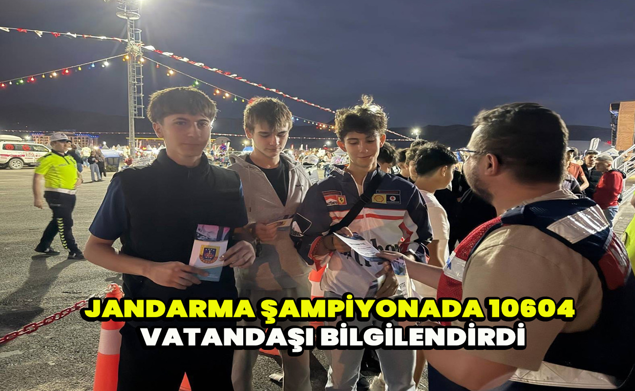 Jandarma 10604 vatandaşı bilgilendirdi