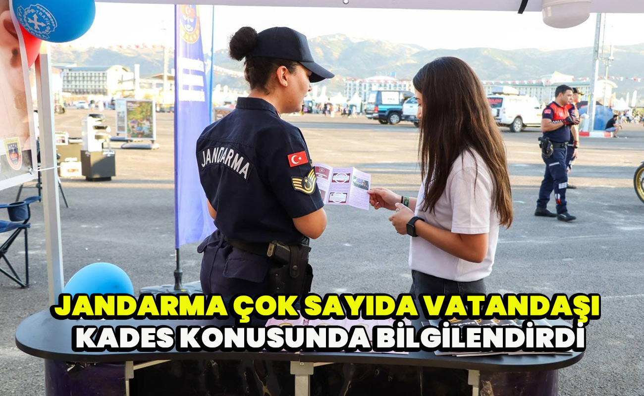 Jandarma çok sayıda vatandaşı KADES konusunda bilgilendirdi