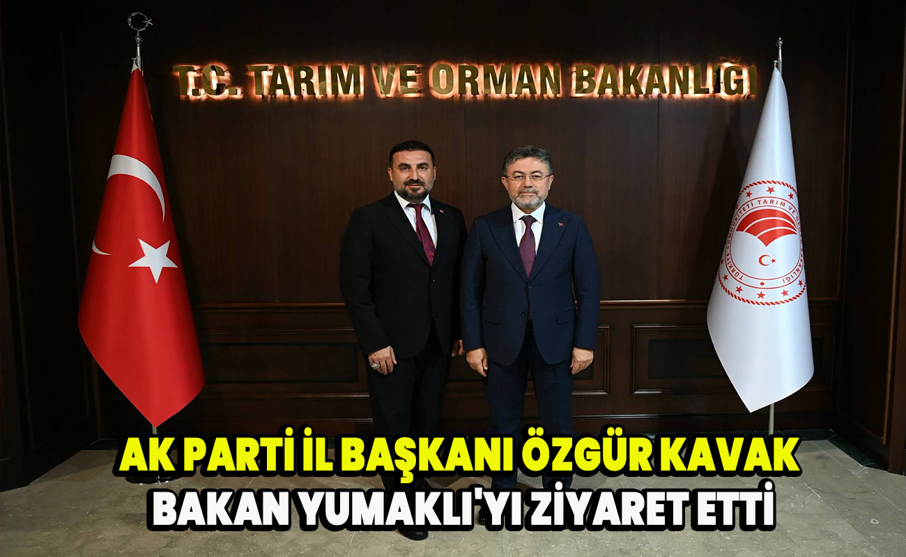 Ak Parti İl Başkanı Özgür Kavak Bakan Yumaklı'yı ziyaret etti