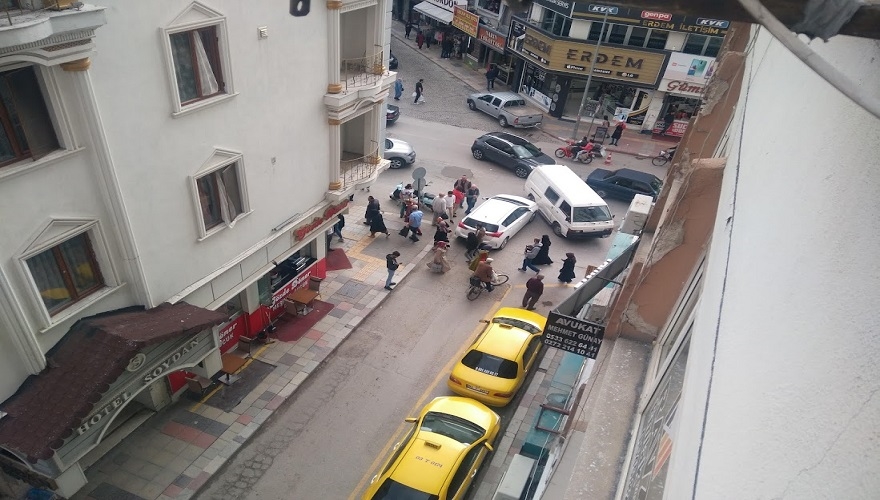 Maddi hasarlı kaza yaşandı