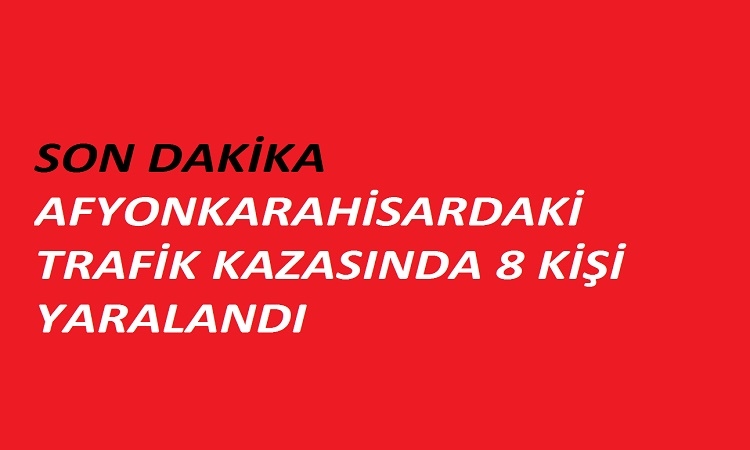 Trafik kazası 8 yaralı