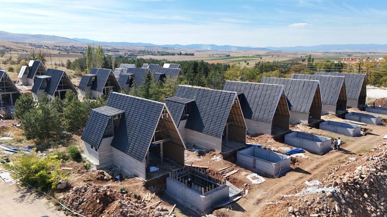 Hüdayi kaplıcalarına ultralüks bungalov