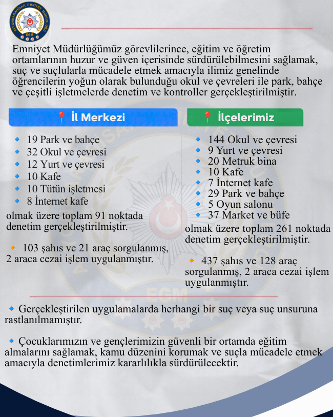 Emniyet ekipleri çalışmalarını sürdürüyor