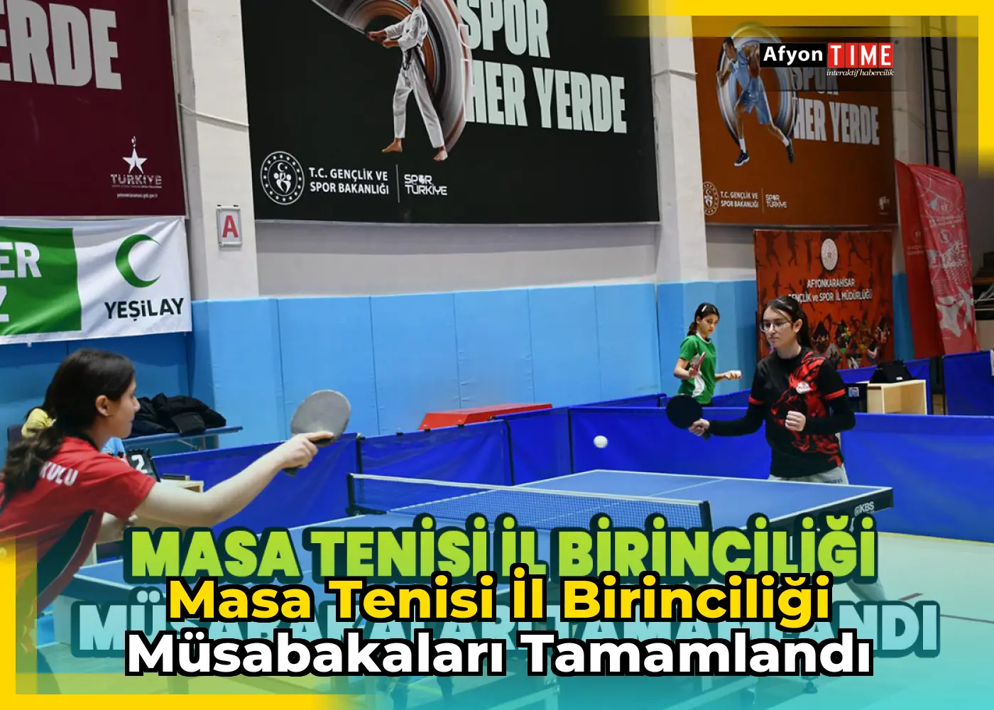 Masa Tenisi İl Birinciliği müsabakaları tamamlandı