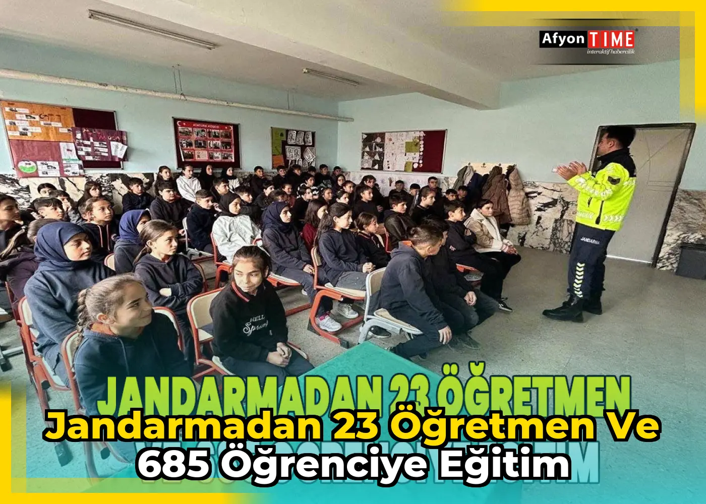 Jandarmadan 23 öğretmen ve 685 öğrenciye eğitim