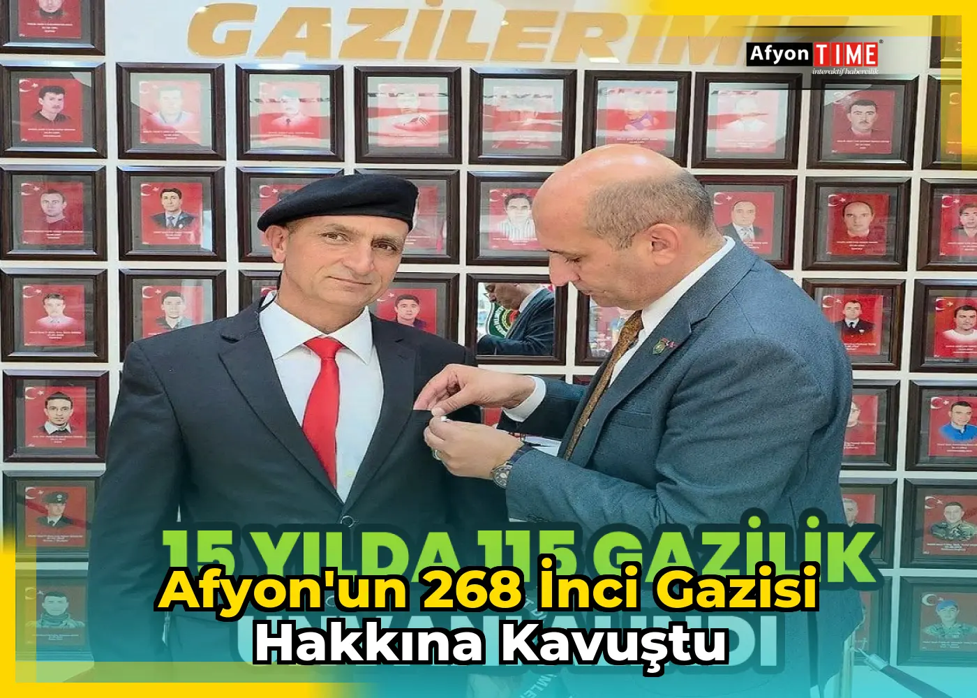 Afyon'un 268 inci gazisi hakkına kavuştu