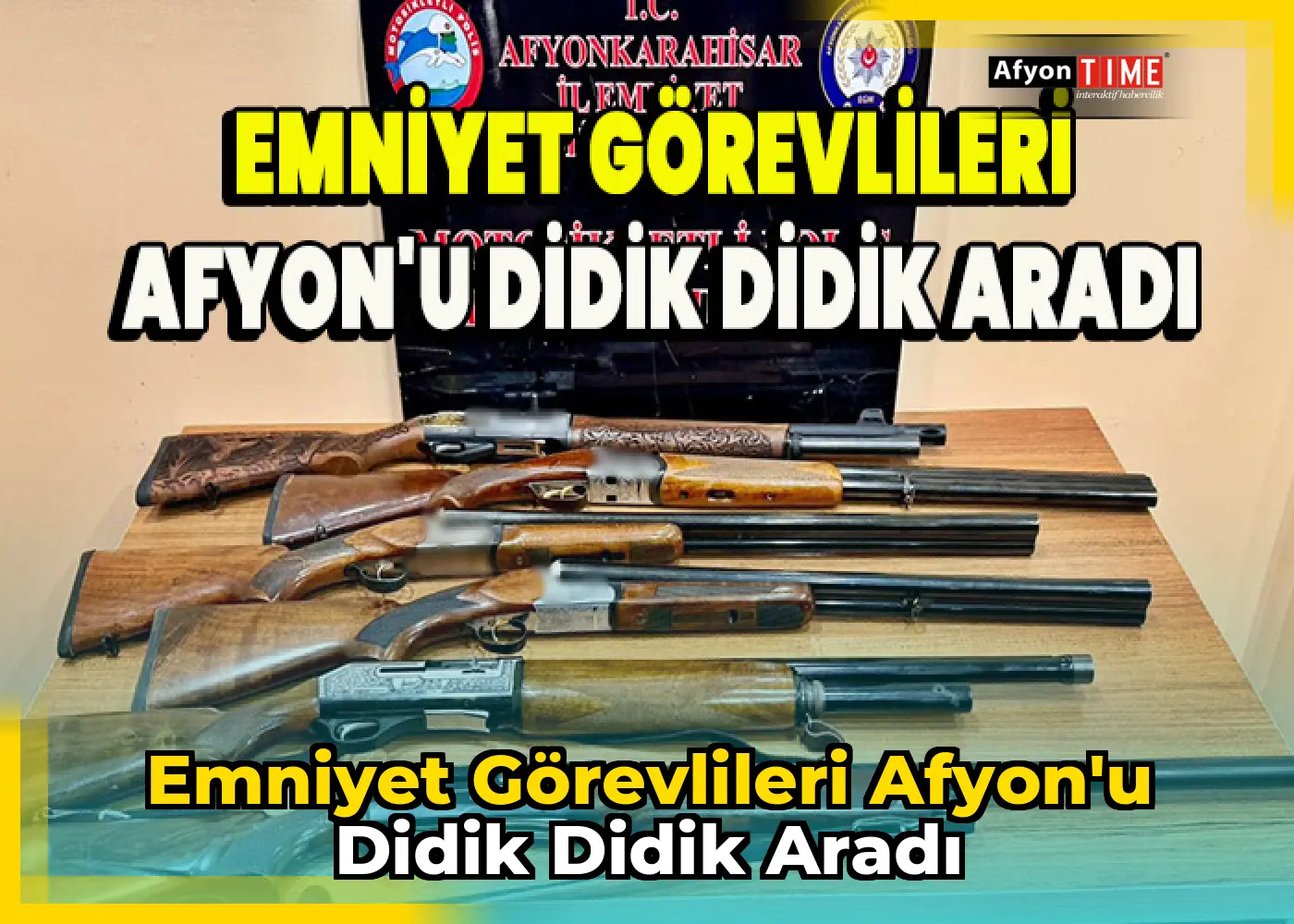 Emniyet görevlileri Afyon'u didik didik aradı